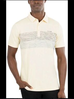 Travis Mathew Mens Salt Sand Golf Polo Size Large Style# 1MX127